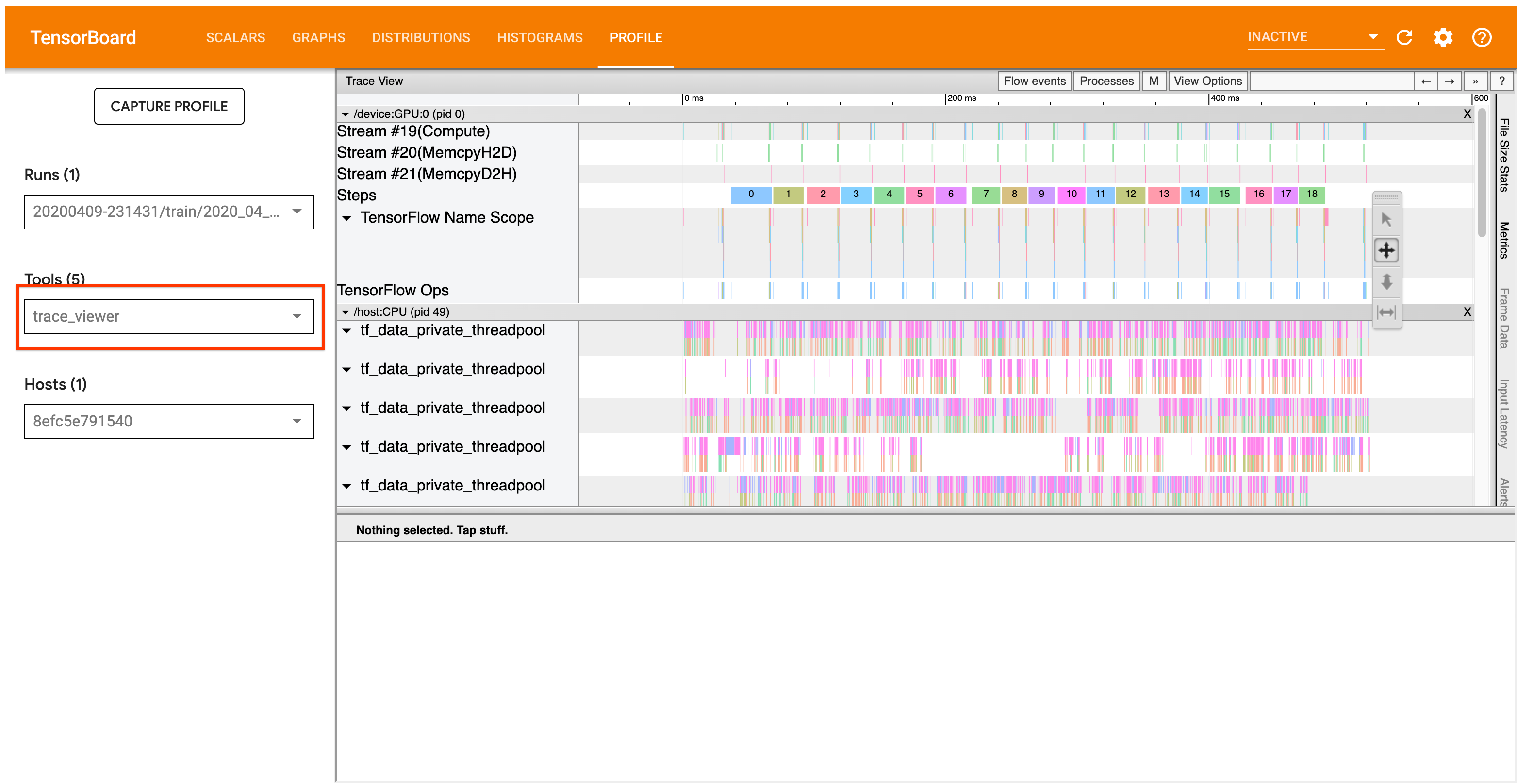 TensorFlow Trace Viewer