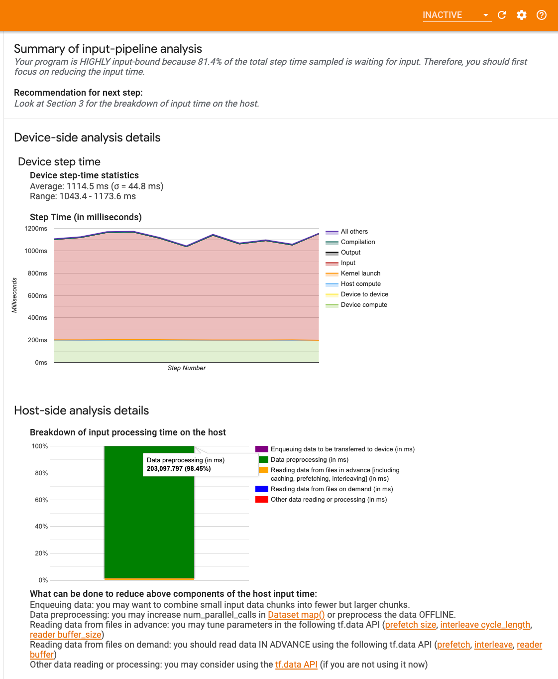 TensorFlow Profiler Input-Analyzer image